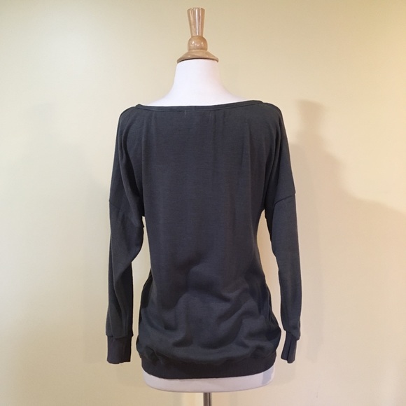 Faux Wrap Cross Front Sweater Top - Picture 3 of 3